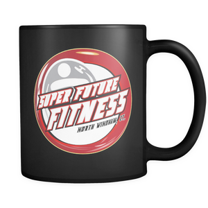 Super Future Fitness Coffee Mug - Original Logo Black